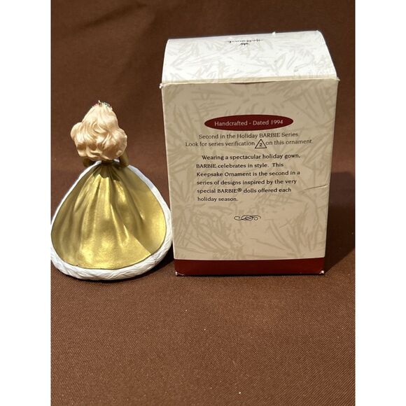 Barbie Hallmark Holiday Keepsake Ornament #1 & #2 in the Series - Picture 4 of 5